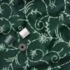 Dyed D.Green Georgette Fabric with Tone to Tone Embroidery and Glitter Sequins