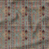 Digital Printed Multicolored Chinnon Fabric With Sequins Jari Butta