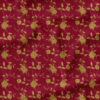 Digital Printed Wine Coloured Muslin Fabric